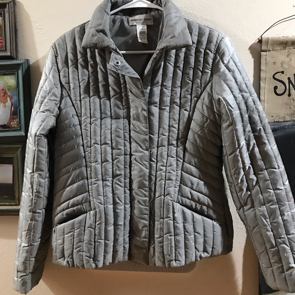 Silver puffy jacket